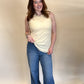 Butter Yellow Ruffle Tank