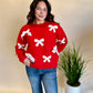 Red Coquette Sweater