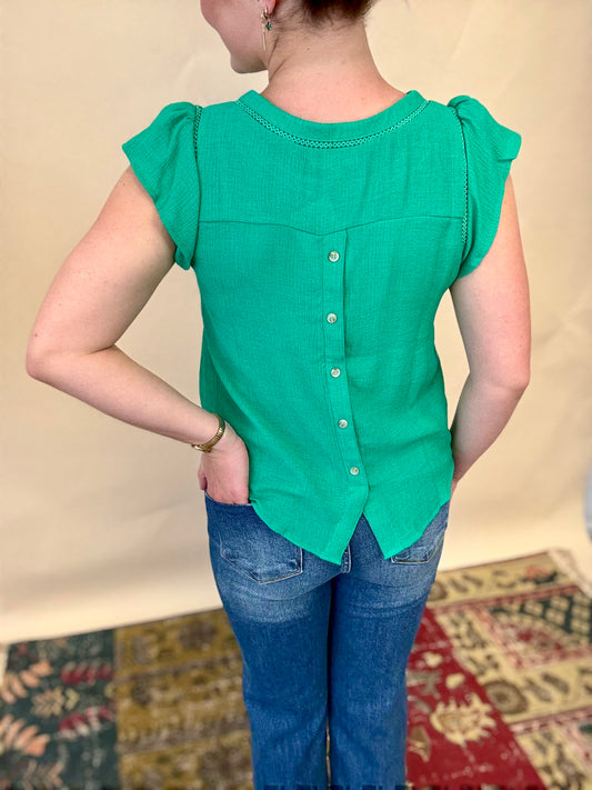 Kelly Green Blouse