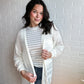 Ivory Sweater Knit Cardigan