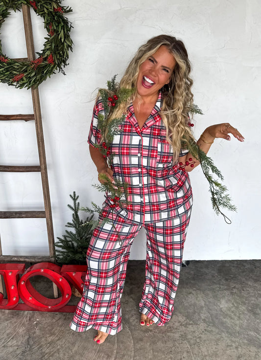 Holiday Plaid Christmas Pjs