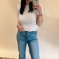 Ribbed Short Sleeve Top