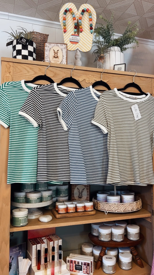 Lacy Striped Top
