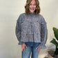 Ruffle Plaid Top