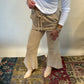 Vintage Washed Flare Pants- Natural