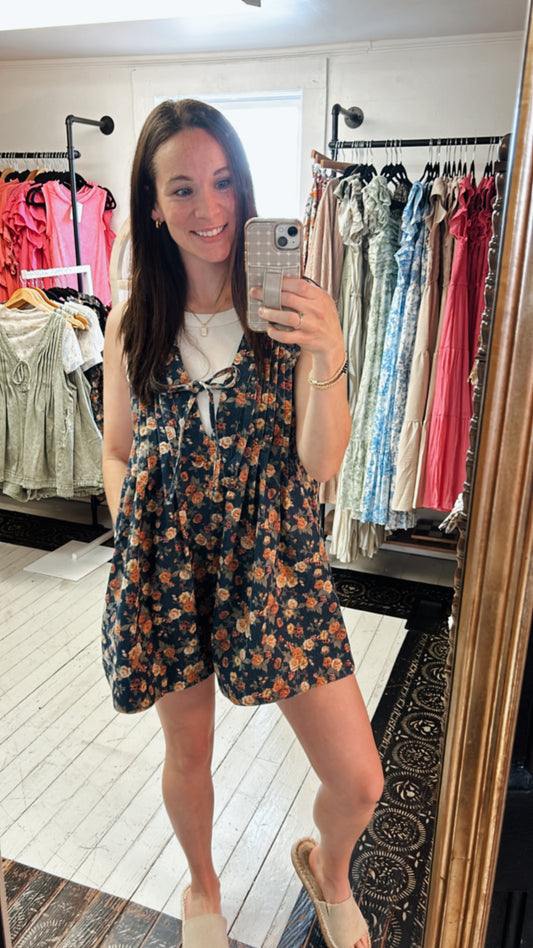 Vintage Floral Romper