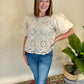 Crochet Woven Blouse