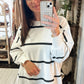 Oversized Striped Pullover