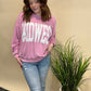 Pink Ribbed Midwest Pullover