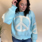 Cool Blue Peace Sweater