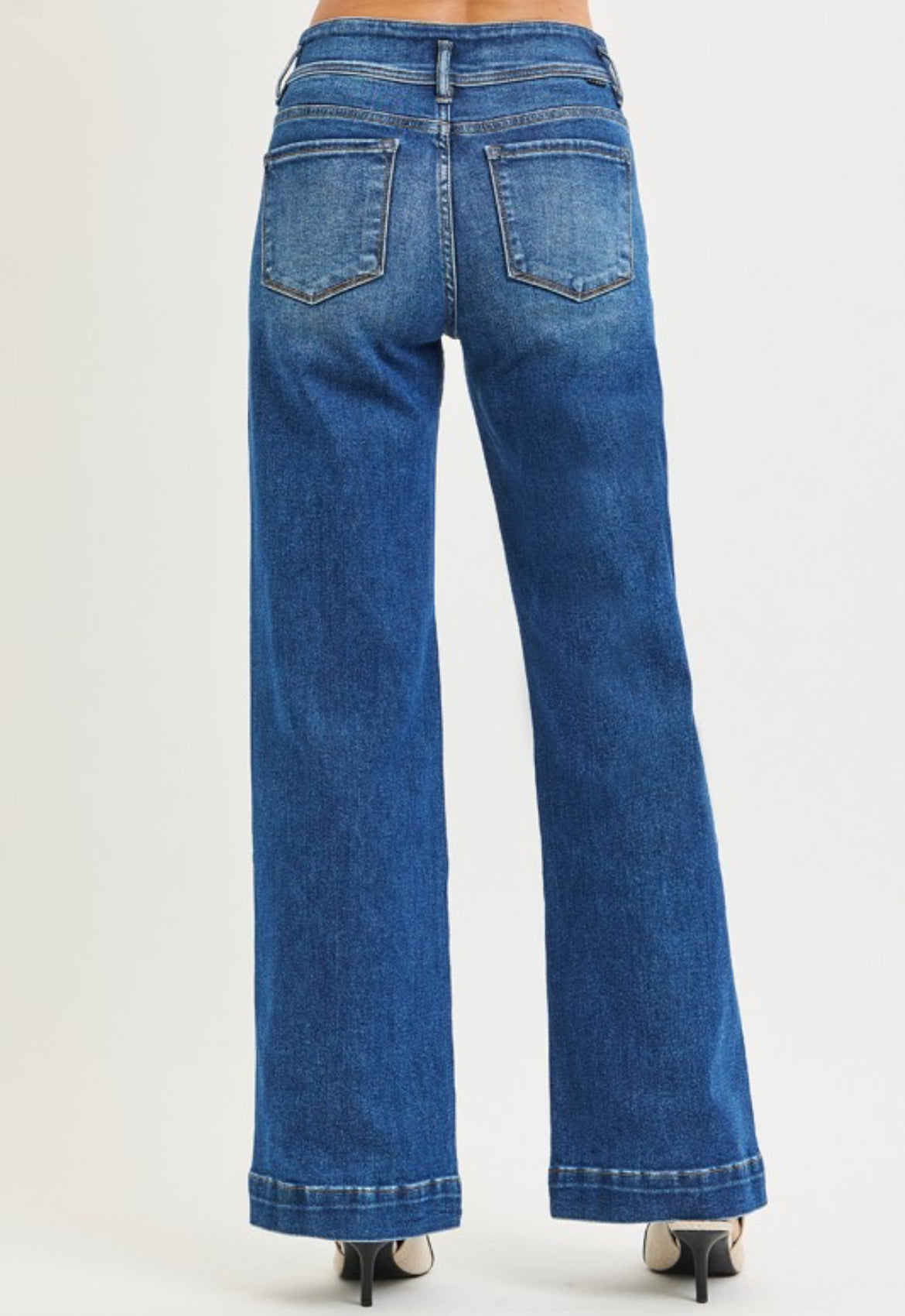 Dark Wash Wide Leg Denim