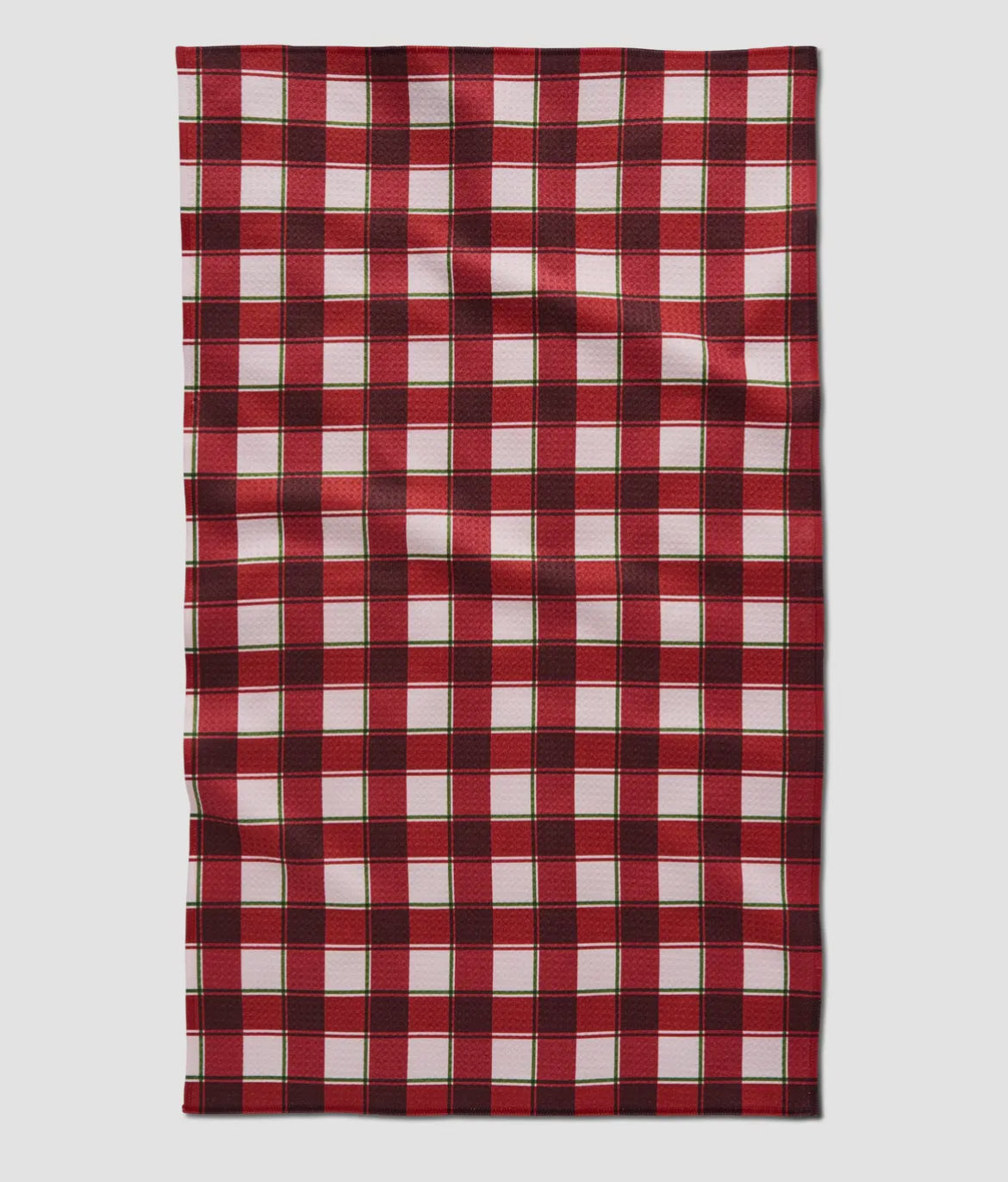 Jingle Plaid Geometry Bar Towel
