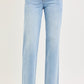 Hight Rise Light Wash Straight Jeans