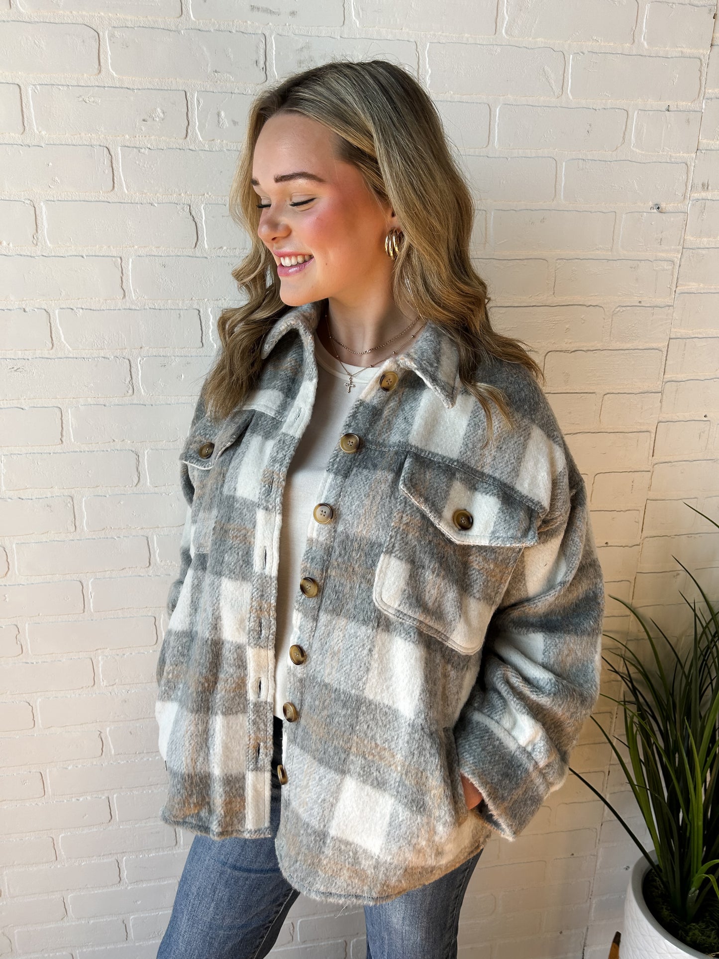 On The Go Plaid Shacket