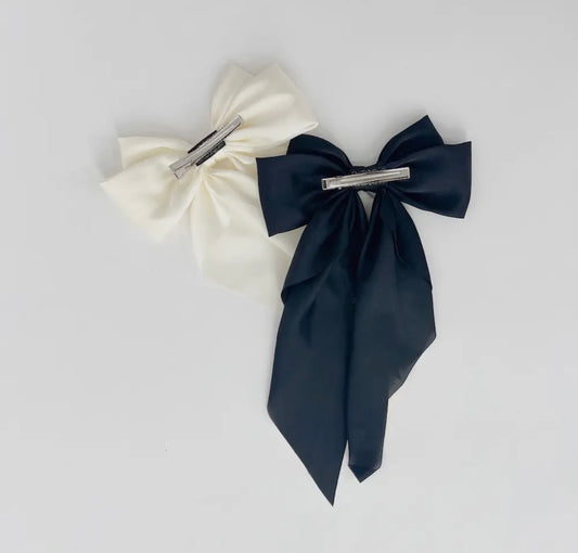 Ivory Satin Bow