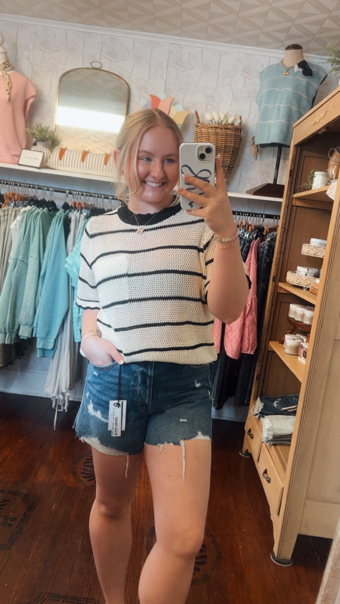 Scallop Knit Top
