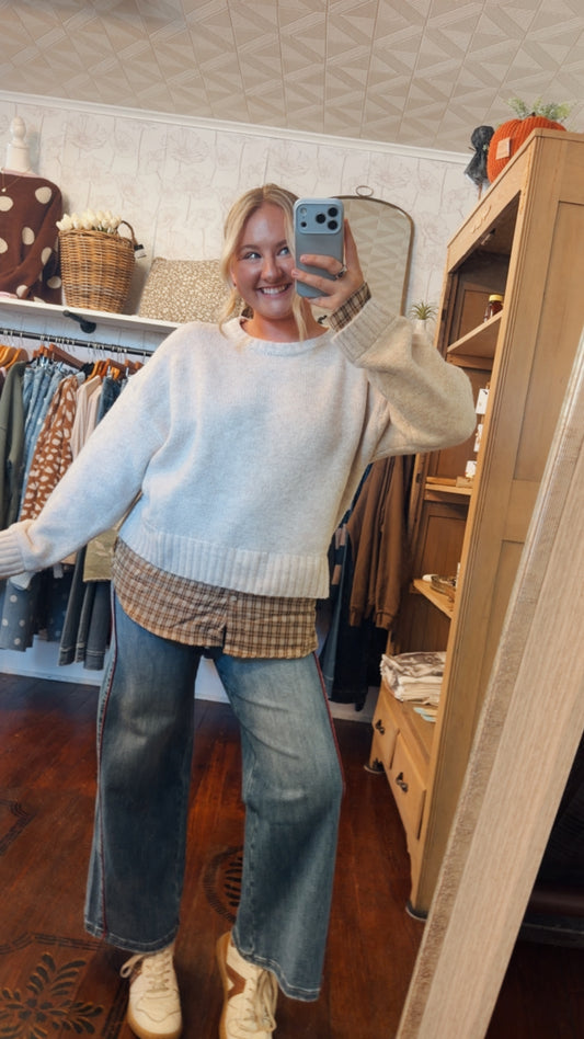 Alivia Flannel Sweater