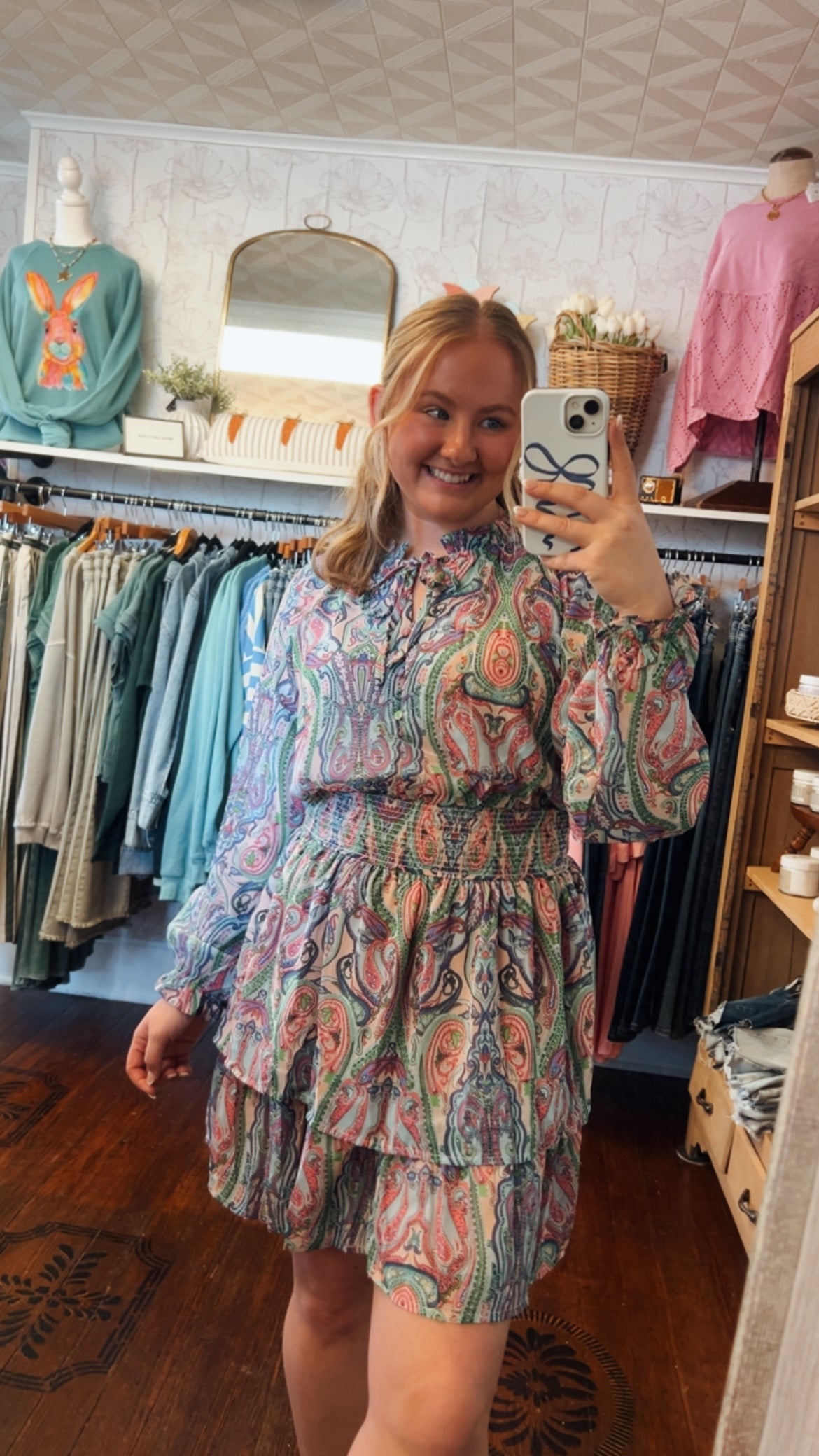 Green Paisley Dress