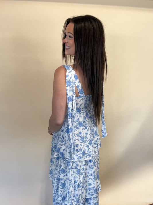 Maggie Floral Ruffle Tier Dress
