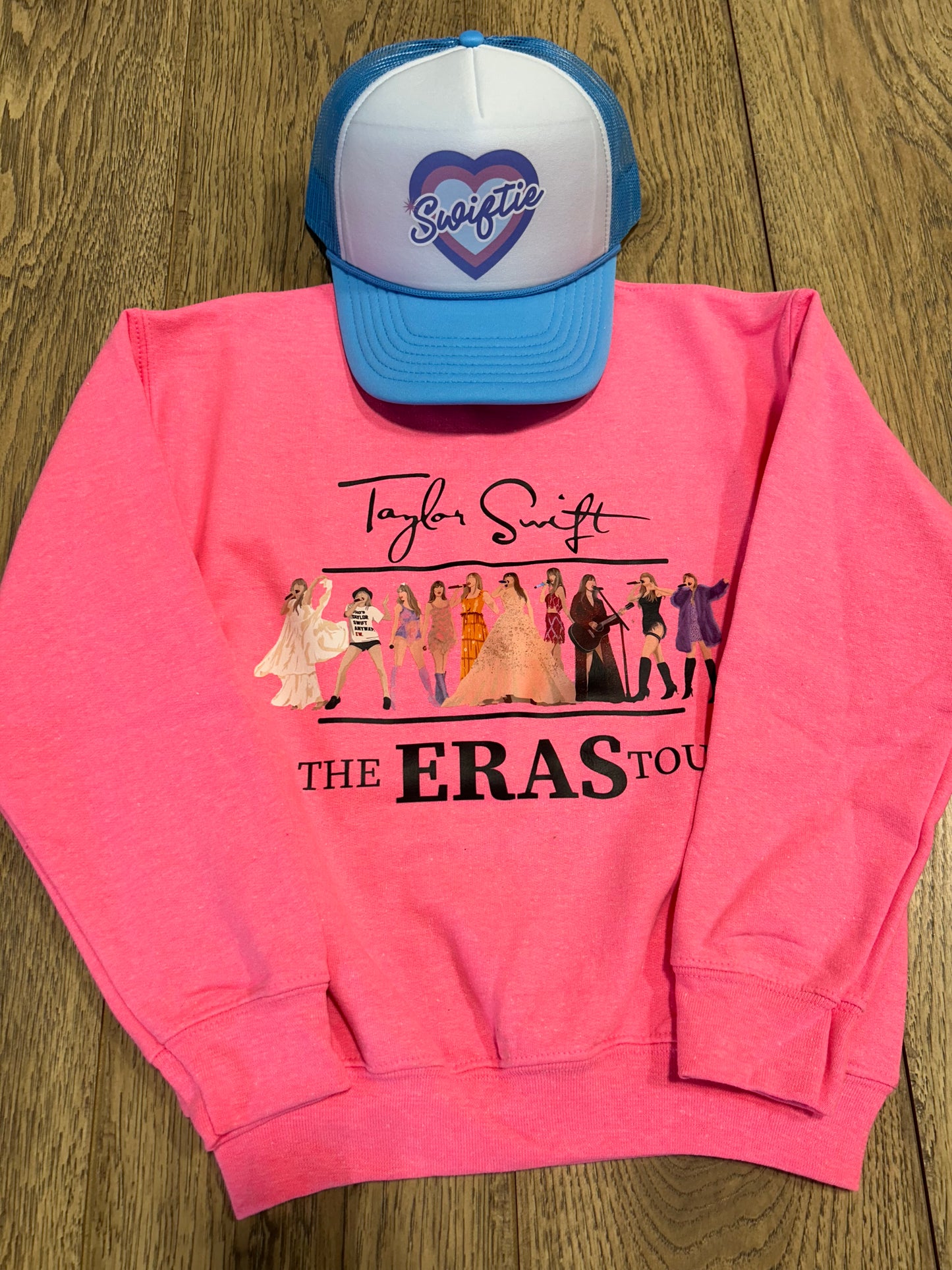 Youth Pink Eras Tour Crewneck