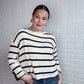 Stripe Relax Quarter Sleeve Top