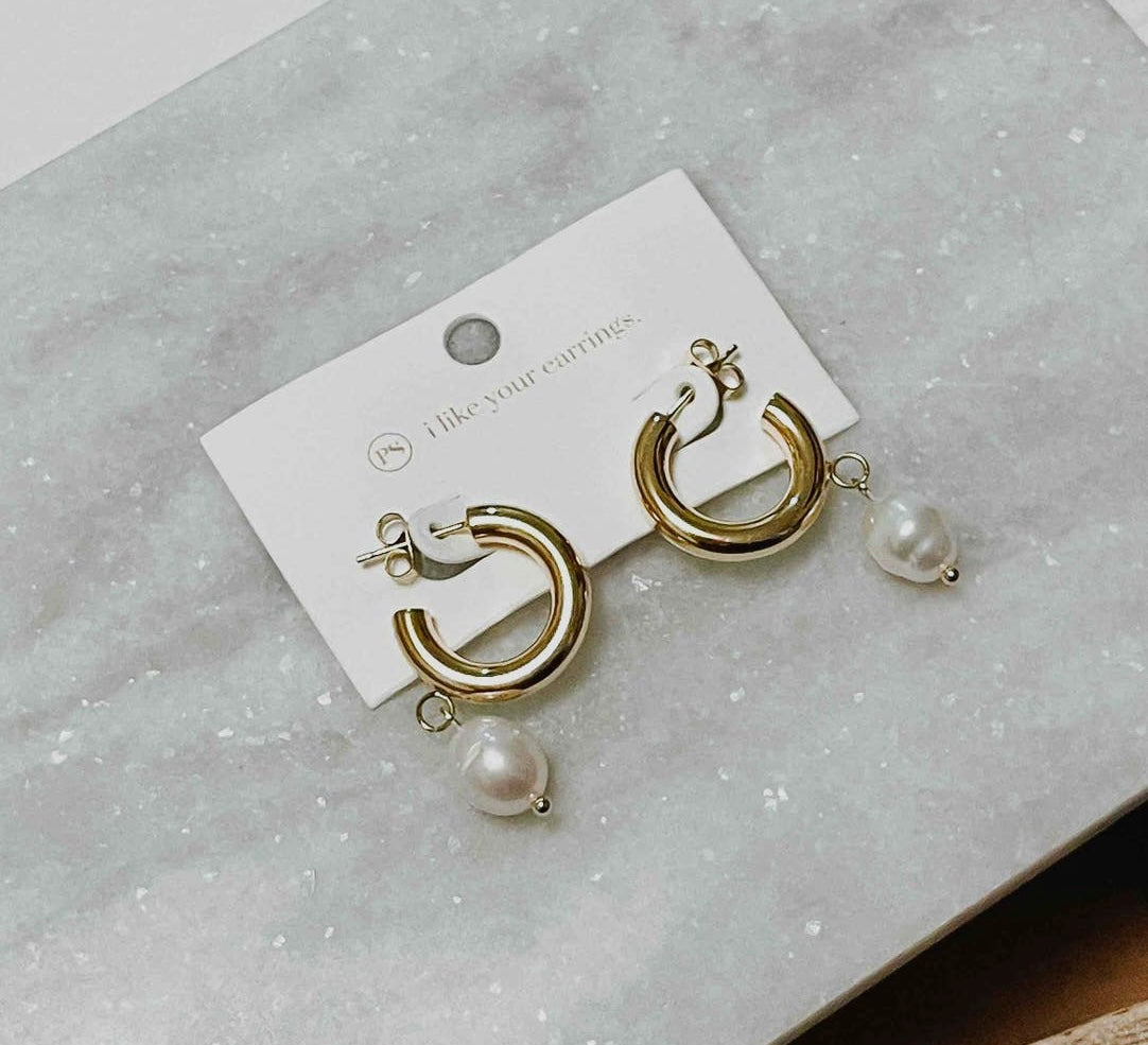 Pearl Hoops