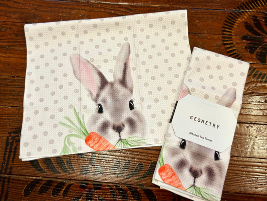 Easter Bunny Geometry Towel