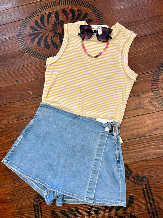 Denim Skort
