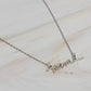 Mama Script Necklace