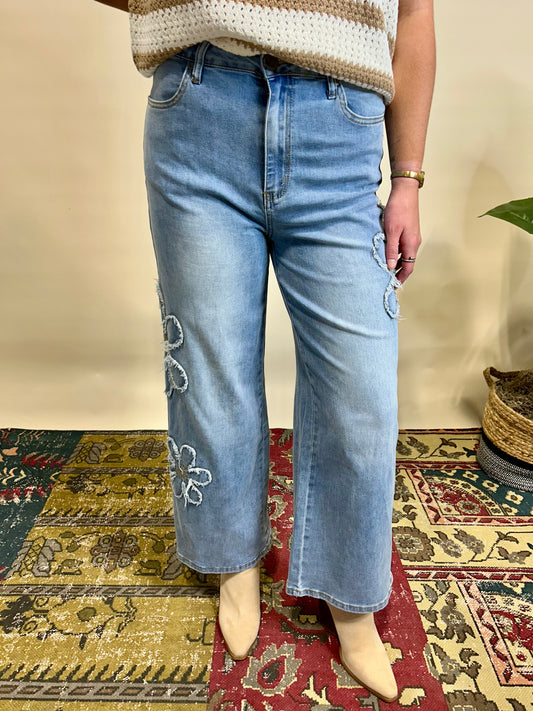 Matilda Flower Denim Jeans