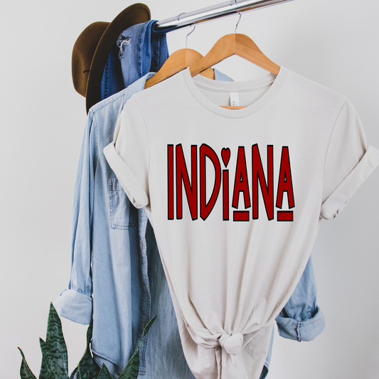 Crimson Indiana Tee- Pre order