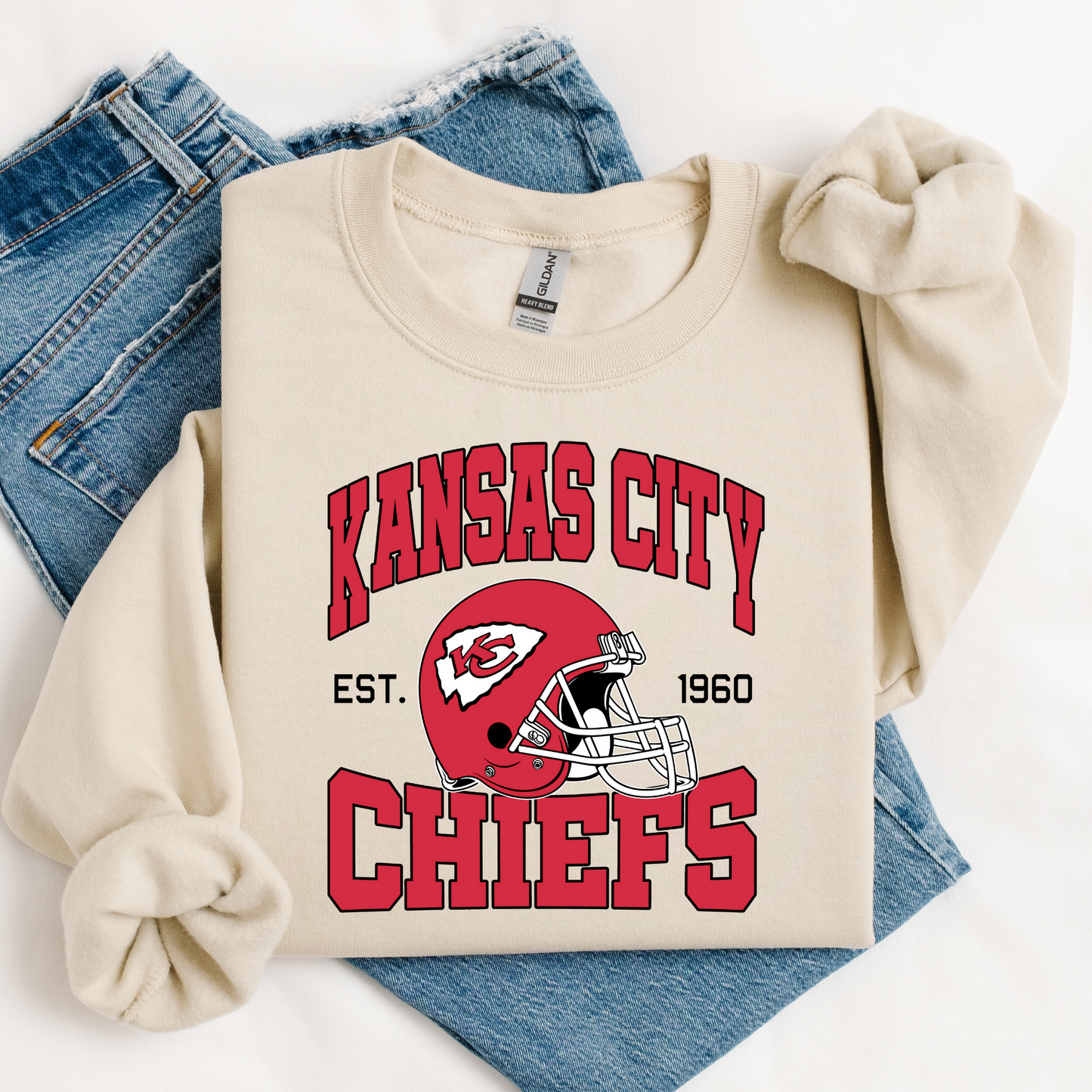 Kansas City Chiefs Graphic Tee/Crewneck- Made to Order