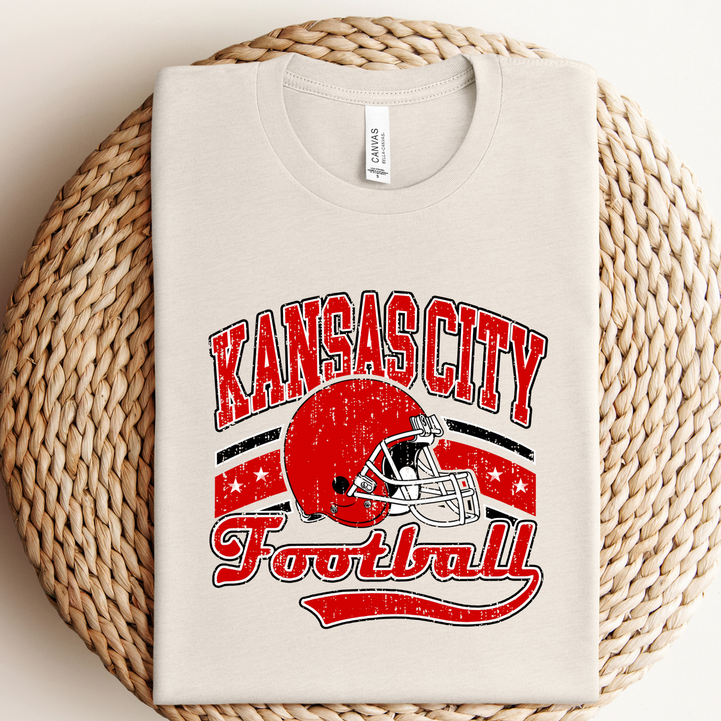 Kansas City Football Graphic Tee/Crewneck- Made to Order