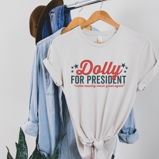Dolly For President Graphic Tee-Made to Order