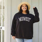 Black Midwest Crewneck